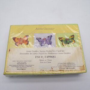 Anne Geddes Spring Butterfly 18 Card Set with Envelopes and Stickers from 2001